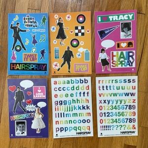 Hairspray The Movie Musical Film 2007 6 Pack Sticker Sheets